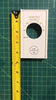 White Single Pole Line Volt Thermostat Cover w/Line Volt Thermostat Knob Set