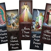 Assorted Catholic Devotional Prayer Bookmark, 6 Inch, Pack of 100