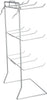 Countertop Peg Hook Display Rack in Silver 17.75 H x 10 W Inches