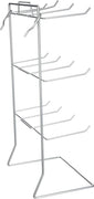 Countertop Peg Hook Display Rack in Silver 17.75 H x 10 W Inches