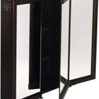 24W x 26" H Surface Mount Espresso Wood Medicine Cabinet