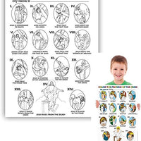 Color-Your-Own Stations of The Cross Poster - 50/pk