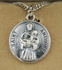 Silver Toned Base Saint Anthony of Padua Patron Lost Articles Medal, 3/4 Inch