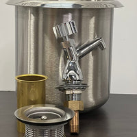 7 1/8" Dipper Well Bowl and Faucet Set