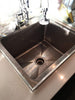 20" x 16" x 12" Stainless Steel 16-Gauge One Compartment Drop-In Sink with 8" Faucet