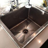 20" x 16" x 12" Stainless Steel 16-Gauge One Compartment Drop-In Sink with 8" Faucet