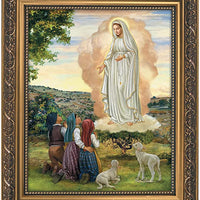 Christian Brands Inspirational Print Our Lady of Fatima, 14.0x12.0X 2.0, Ornate Gold Frame