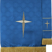Christian Brands Maltese Jacquard Pulpit Scarf - Blue