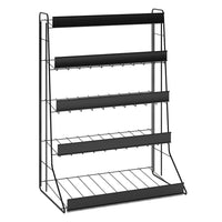 5 Tier Candy Counter Display Rack in Black - 15 W x 9 D x 21 H Inches