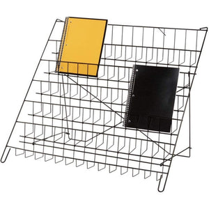 Black Wire Literature Display 6-Tier Countertop Rack Books DVD CD NEW