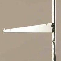 10 PACK 14" Metal Shelf Bracket for 1/2" Slotted Standard/Chrome