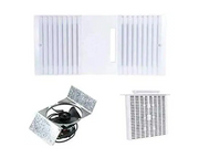 CA90 Ductless Fan Motor Assembly with Louver and Filter (B Pack), White