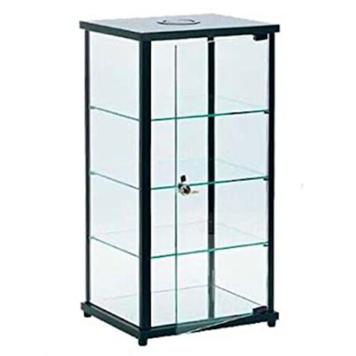 13" L x 11" D x 25" H - Square Glass Countertop Display Case