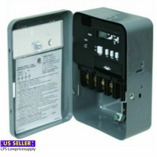 Electronic 7-Day Timer Programmable Time Clock Single Pole Single NEW ...