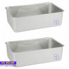 2 PACK Full Size Stainless Steel Steam Table 6" Deep Spillage/Water Pan