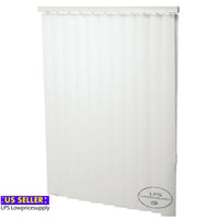 59 x 36" White 3-1/2" Vertical Blind