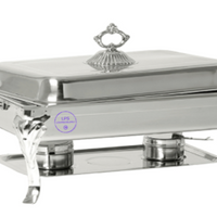 4 Pack Catering Classic Stainless Steel Chafer Chafing Dish Set 8 QT Buffet Full