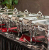 4 Pack Catering Classic Stainless Steel Chafer Chafing Dish Set 8 QT Buffet Full