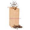 Pack of 100 Solid 5 Lb Kraft Tin Tie Coffee Bags 6-1/2X4X18" For Food Packaging