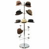 24.5" D x 66" H Hat Millinery Round Stand Retail Store Floor Display Rack 20Caps