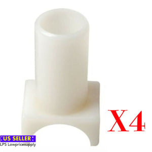 4 PCS - Seat Rail Guide Plastic For Fixed Armrest Wheelchairs