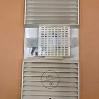 CA90 Ductless Fan Louver and Filter with Screws, White
